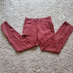Banana Republic red Aiden fit pants
